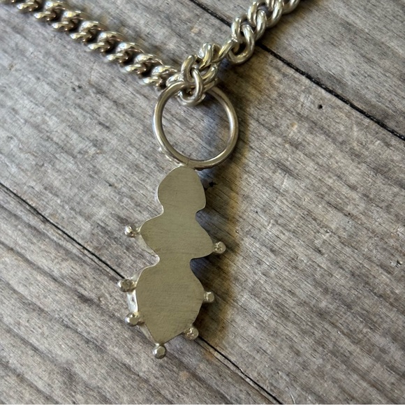 NWT Gaia’s Sacred Garden Opal & Silver Necklace/Choker W/Box Australian Opal - Picture 6 of 9